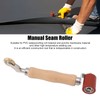 40mm Silicone Seam Roller Dual Use Brass Wheel Wood Handle