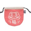 Techno Prime Daruma Pouch, Red