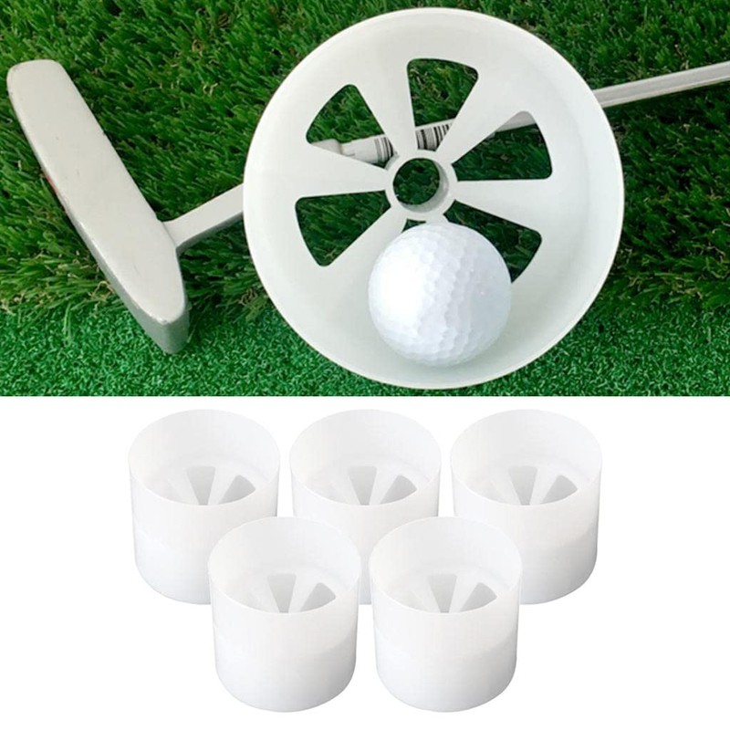 lahomia 5x Practice Golf Hole Plastic Cup Putting Cup for