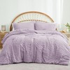 Freyamy Seersucker Bed Linen 135 x 200 cm 2-Piece Purple