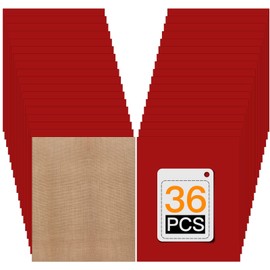 HTVRONT Red HTV Heat Transfer Vinyl Bundle: 36 Pack 12" x 10" Red Iron on Vinyl for T-Shirt, Red Heat Transfer Vinyl for Cricut, Silhouette Cameo or Heat Press Machine