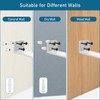 2 Pack Floating Shelf Brackets 8in, Heavy Duty Wall Mounted