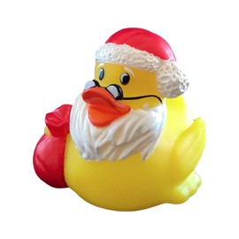 DUCKY CITY 3" Christmas Santa Claus Rubber Duck [Floats Upright] - Baby Safe Bathtub Bathing Toy