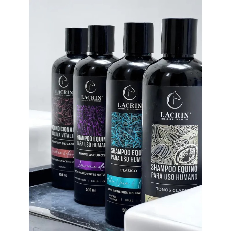 Shampoo de Cola de Caballo Lacrin Menta Clásico Equino Limpieza