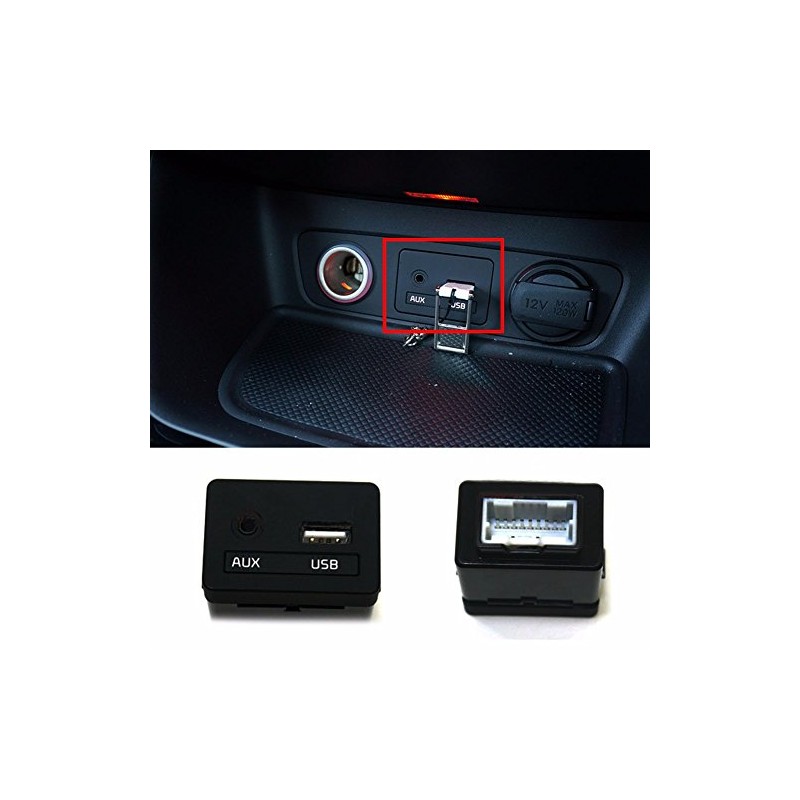 Aux USB Reader Assy Black For KIA 2013-2014 Sorento OEM