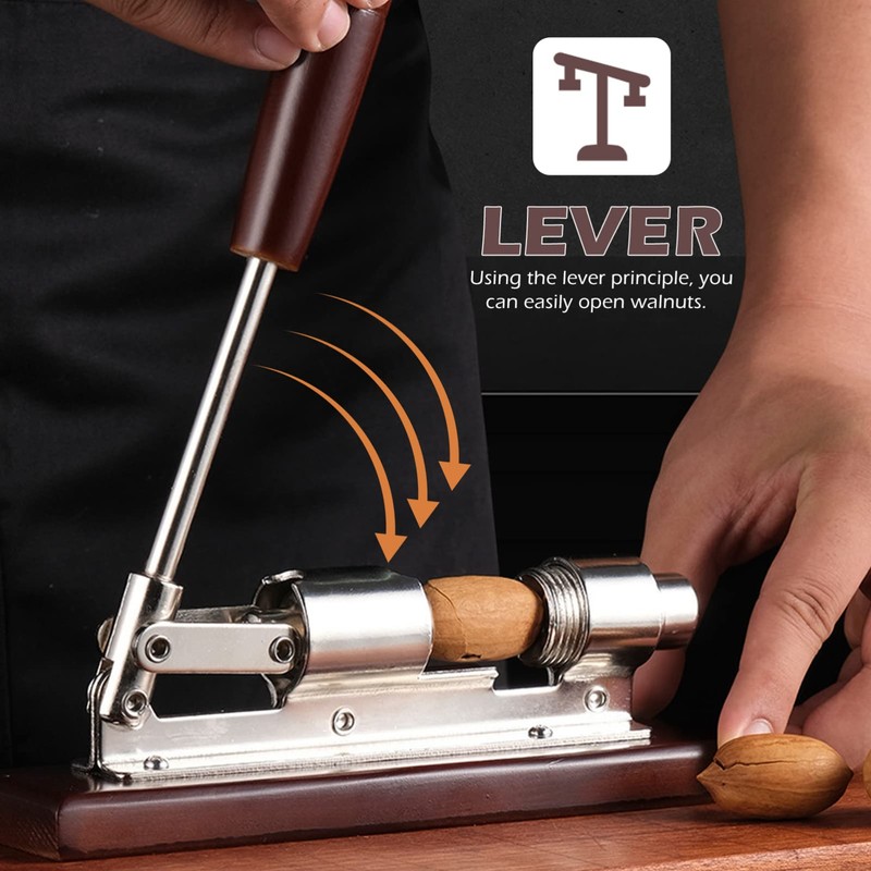 Nutcracker for Nuts Heavy Duty Nut Cracker Tool with Wooden