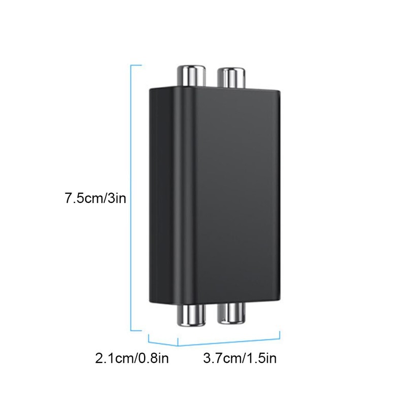 tieedhfu Metal RCA Noise Isolator Hum Elimina-tor Ground Loop Noise
