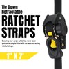Stay There Retractable Ratchet Straps (2-Pack) - 1 Inch x