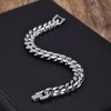 Silverso Cuban Link Bracelet for Men, 10mm Stainless Steel, Smooth