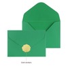 30Pcs Green Premium Envelopes,6.4 x 4.5 inches.