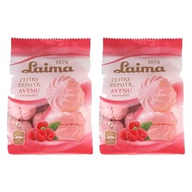 Laima Raspberry ZEFIRS Marshmallow 200g (Pack of 2)