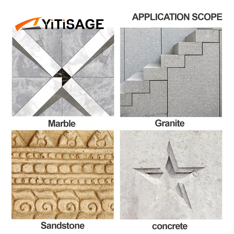YITISAGE 3 inch Tile Diamond Saw Blade Turbo Segment Carving