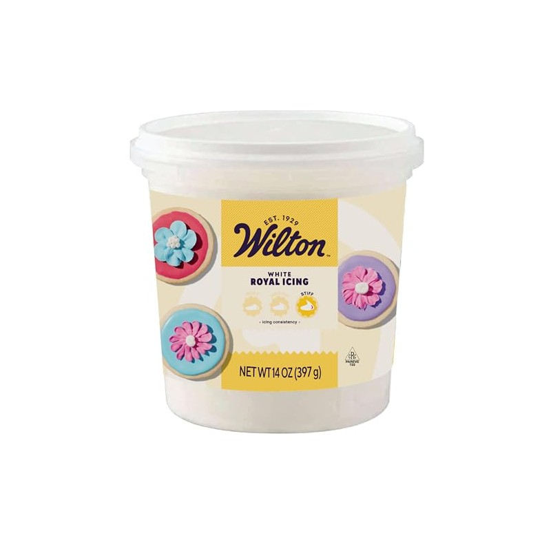 Wilton Ready-to-Use Stiff Consistency Royal Icing, Perfect for Decorating Cookies,