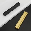 goldenwarm 10 Pack Adjustable Black Cabinet Handle,Matt Black Drawer Pulls