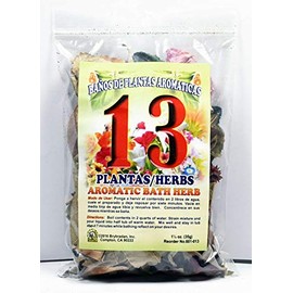 1 PC Aromatic Soothing Herbal Bath 13 Herbs 13 Plantas BANO DE PLANTAS AROMATICAS - Made in USA - 1 OZ