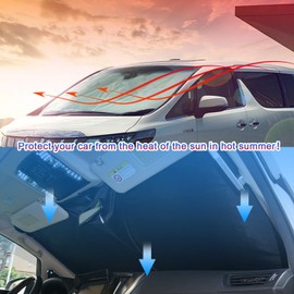 CDEFG Kompatibel mit VW T-ROC T ROC 2017-2021 2023 2024 Sonnenschutz Abdeckungen Frontscheibe Sonnenschirm Die Vordere Schallwand Windschutzscheibe Auto Sonnenblende Zubehör