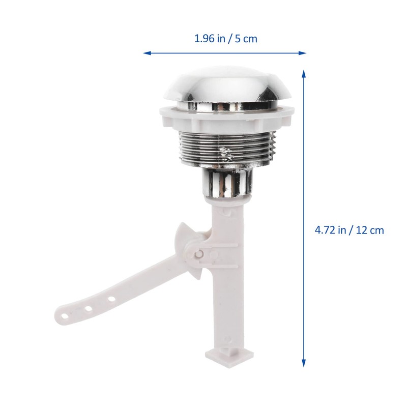 TOPBATHY Toilet Push Button Replacement Single Flush Toilet Switch Kit