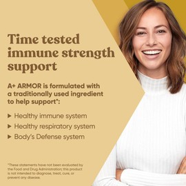 A+ Armor Andrographis Pure 800 Mg – Healthy Immune System Function, Physical Wellness, Potent Strength for Seasonal Protection – Full-Spectrum & Standardized – 60 Vegan Soft Capsules