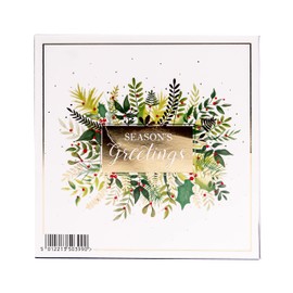 Tom Smith - Premium Square Merry Berry - Christmas Cards Multipack, Traditional Red Design - Christmas Card, Envelopes - Plastic Free Card Box With 12 Cards