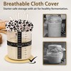 Cloth Covers for Sourdough Starter Jars, Pink Leopard Butterfly Heat