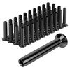 BLIKA 40Pack 1/8" Stainless Steel Black Stemball Swage Dead Ends