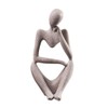 Hosoncovy Resin Thinker Statue Thinker Sculpture Thinker Figurine Thinker Ornament