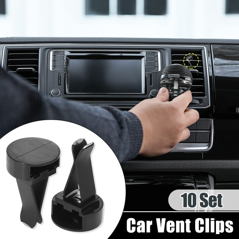 X AUTOHAUX Air Vent Clip Car Square Head Plastic Slot
