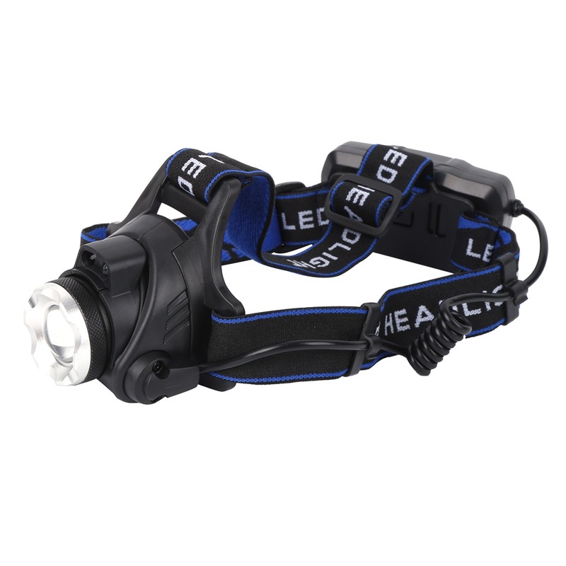 LED Headlamp USB Rechargeable Head Light Flashlight for Outdoor Camping