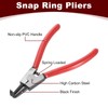 HARFINGTON Snap Ring Plier 7" External Circlip Pliers with 0.08"