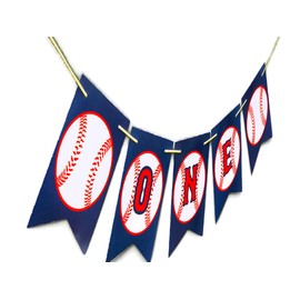 Baseball One High Chair Banner Baseball One Banner 1st Birthday Sports Banner Baseball Theme Party Baseball Baby shower Banner One High chair Birthday Party Decors