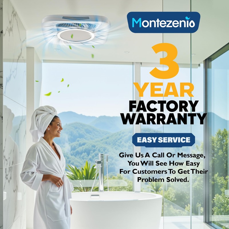 Osluken Bathroom Exhaust Fan with 11W 6000K LED Light Combo,