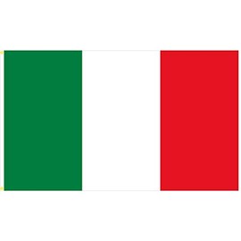 Italy Flag 150 x 90 cm with Eyelets Fabric 100 g/m²