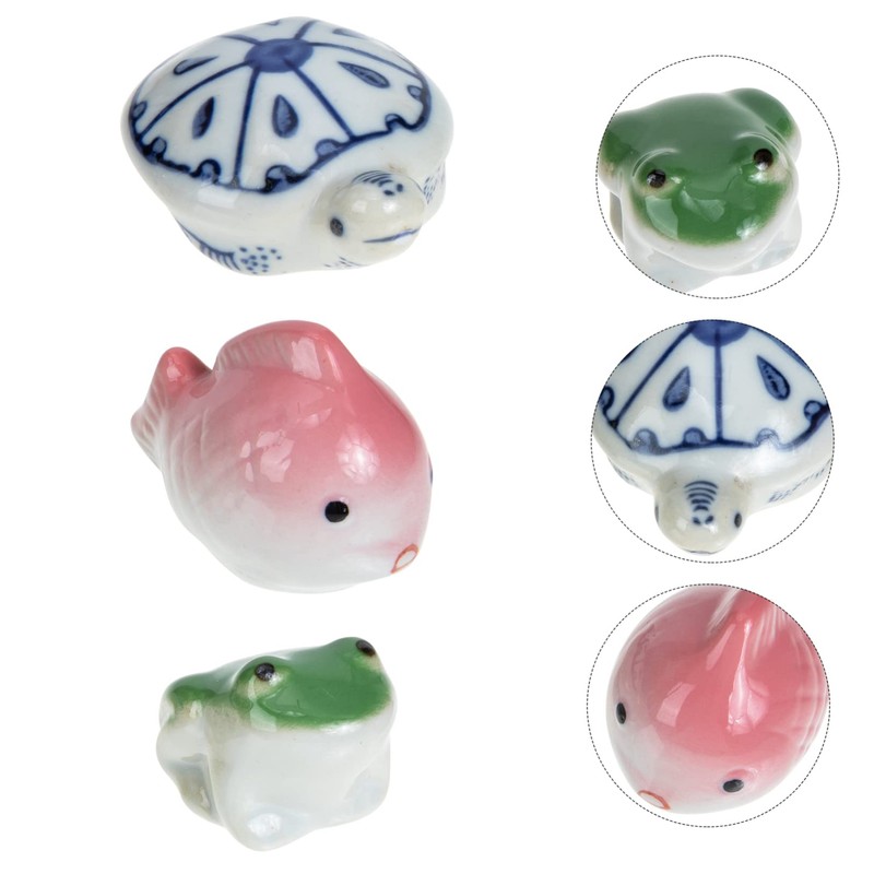 Ipetboom Aquarium Sand Decorative Balls 3pcs Ceramic Floating Decors for