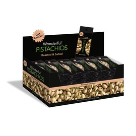 Wonderful Pistachios,Roasted (1.5 Oz, 24 Packs, 36 oz Total)