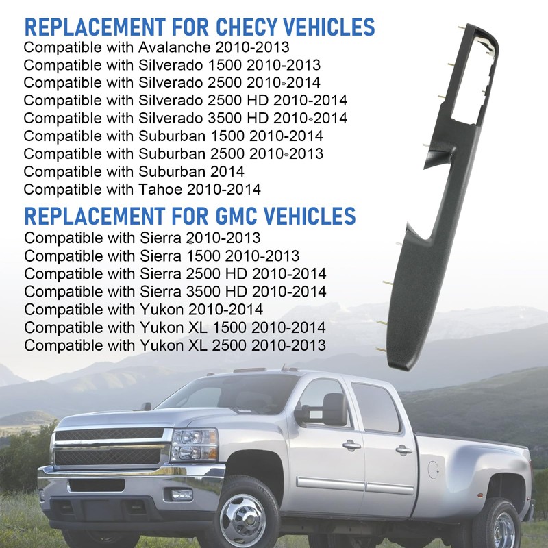 RUIANOMG 80994 Front Driver Side Armrest Repair Replacement For Chevy