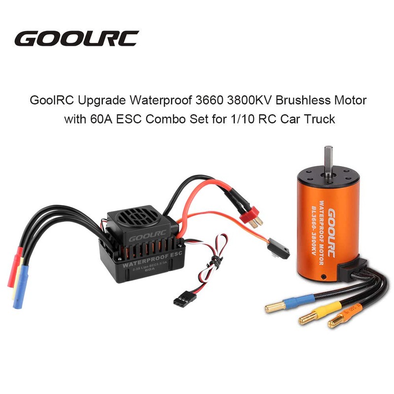 GoolRC - Motor impermeable 3660 3800 KV sin escobillas con