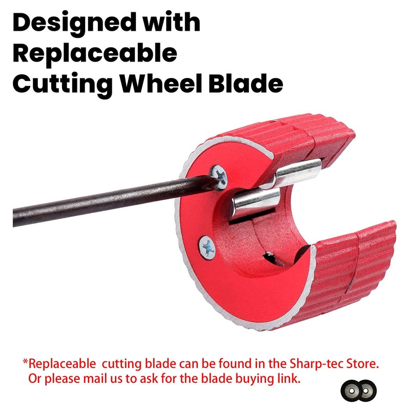 Sharp-tec 22mm Pipe Cutter, 3/4" Copper Pipe Cutter with Aluminum