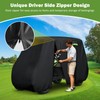 Waterproof Golf Cart Cover 4 Passenger for Yamaha/E-Z-Go/Cushman/Club Car/Evolution/ICON, Heavy
