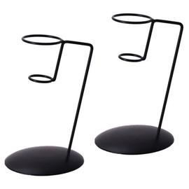 VIEAURA Ice Cream Stand Crepe Soft Cream Stand (Set of 2) Cone Holder Simple Cafe Stylish Interior Display Display Display Black
