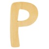 RAYHER HOBBY 6194500 Wooden Alphabet, 6 cm, P