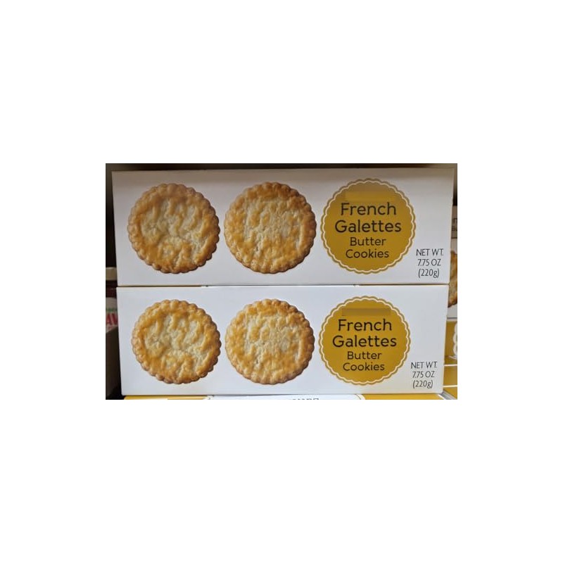 Trader Joe French Galettes Butter Cookies 7.75oz 220g (Two Boxes)