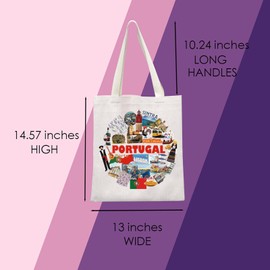 Portugal Tote Bag Portugal Gift Moving to Portugal Gift Portugal Souvenir Gift Portugal Travel Gift for Tourists, portugal carry bag
