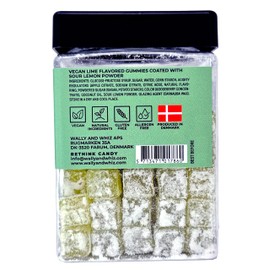 Wally & Whiz Danish Gummy Candy Lime with Sour Lemon Vegan Gummy Candy, Gluten-Free Gummies 8.5 Ounce