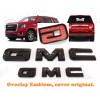 Auto OVERLAY Front & Rear Gloss Black Emblem Overlay Fit
