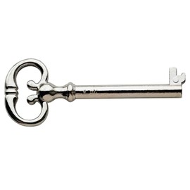 Haz·quls (KY-7) Hollow Barrel Antique Skeleton Key ，Classic Victorian Style Furniture Key (2 Pcs)