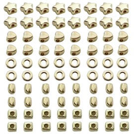 1000PCS Multi-style Metal Bead Caps Gold for DIY Jewelry Bracelet Necklace Earrings Supplies