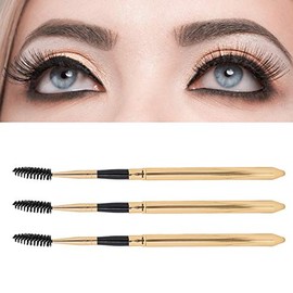 Sistema de cepillo de la pestaña 3Pcs, Spoolie portátil reutilizable del maquillaje de la ceja