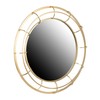 Creative Co-Op Round Wire Framed Wall Mirror, Gold