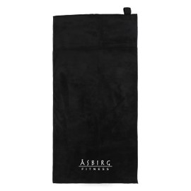 Asbirg Fitness | Fitness Towel | Microfibre | 2 Pockets with Zip | Magnet and Cover