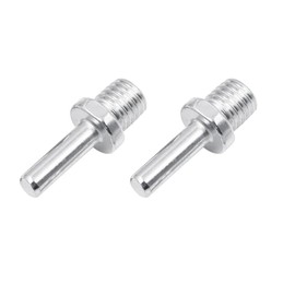 ZYAMY 2PCS Core Drill Adapter 3/8 Round Shank to 5/8-11 Thread Angle Grinder Polisher Connecting Rod for Drilling and Grinding Concrete Glass Granite